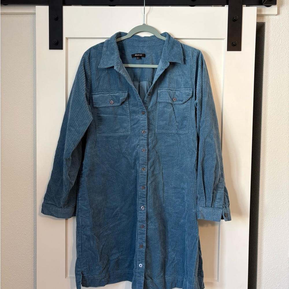 Madewell Blue Corduroy Jean Jacket